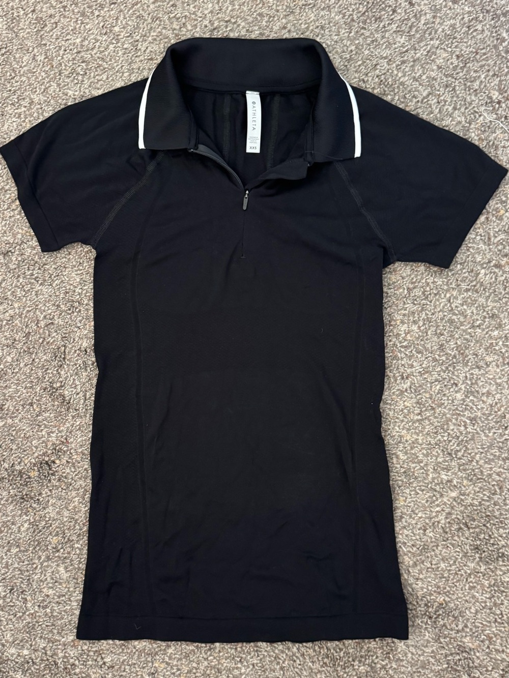 NWOT Athleta Short-Sleeve Zip Polo